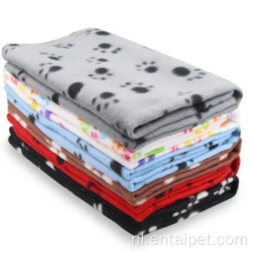 Puppy Paw Prints Fleece Dekens Pack van 6